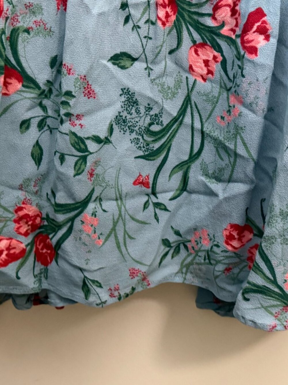 BNWT REFORMATION NIKITA BLUE FLORAL SUMMER DRESS 12 - Picture 6 of 13